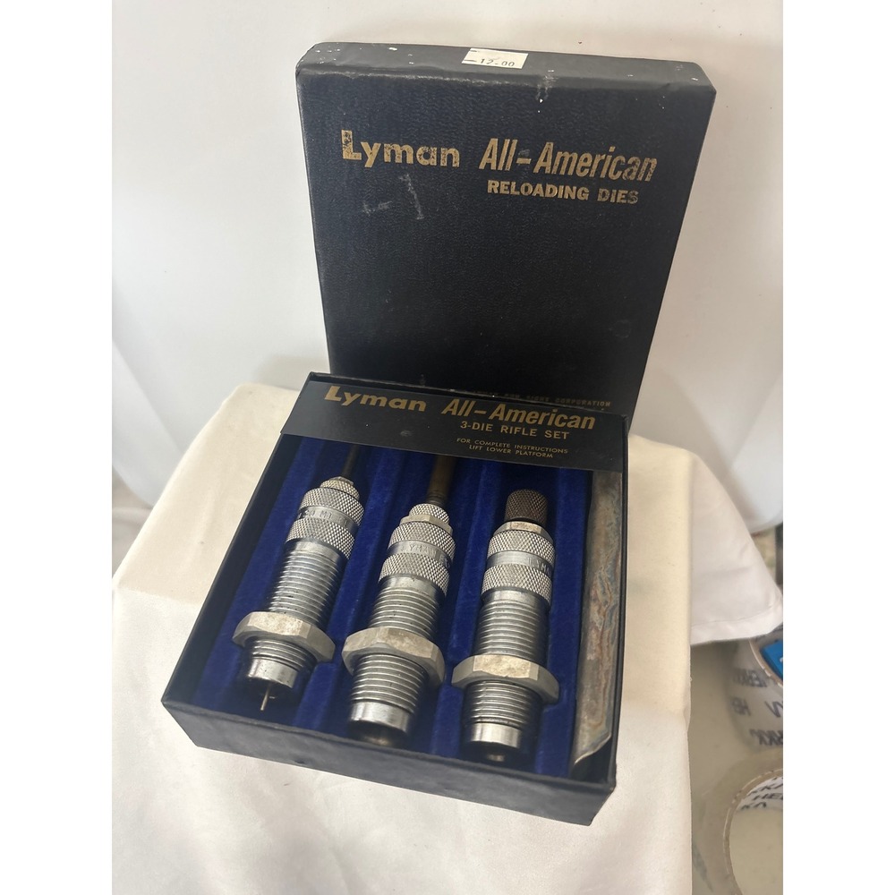 VTG Lyman All-American 3-Die Rifle Set .30 M1 Carbine Silver Reloading Dies